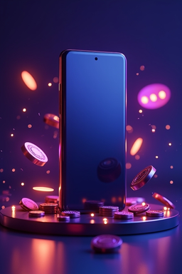 Smartphone mit Casino-App